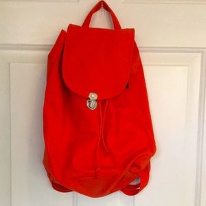 Red Baggu canvas backpack NWOT